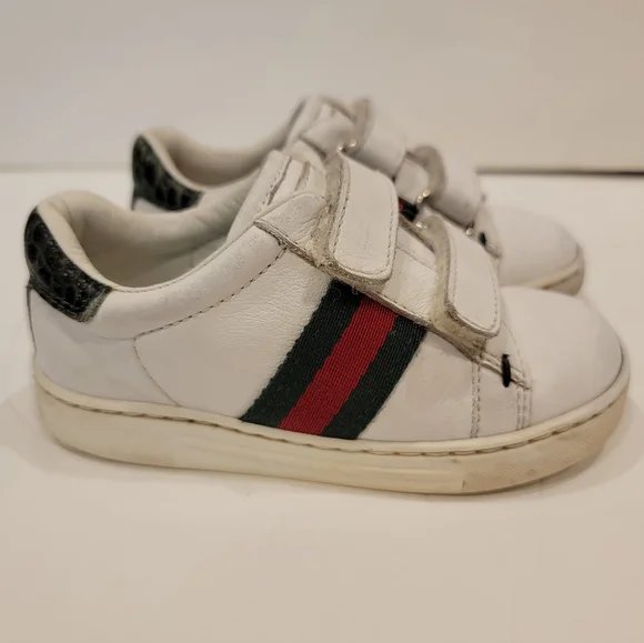 Gucci slip on ace sneaker white with web